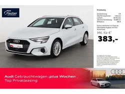 Gletscherweiß metallic Gebraucht 2024 Audi A3 Sportback Advanced Limousine | 35.980 € (Superpreis)