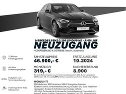 Obsidianschwarz metalliclack Gebraucht 2024 Mercedes C200 AMG line Limousine | 46.900 € (Teuer)