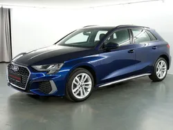 Navarrablau metallic Gebraucht 2021 Audi A3 Sportback e-tron S-Line Limousine | 23.800 € (Superpreis)