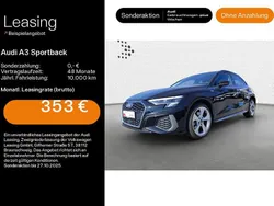 Mythosschwarz metallic Gebraucht 2024 Audi A3 Sportback e-tron S-Line Limousine | 35.940 € (Teuer)