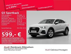 Ibisweiß Gebraucht 2022 Audi Q3 Sportback SUV | 29.885 € (Guter Preis)