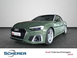 Distriktgrün metallic verdeck Gebraucht 2024 Audi A5 Cabriolet S-Line Cabrio | 54.690 € (Fairer Preis)