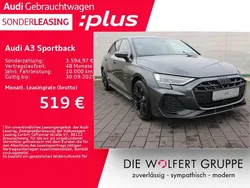 Grau Gebraucht 2025 Audi A3 Sportback S-Line Limousine | 46.114 € (Teuer)