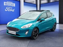 Lagun blau metallic Gebraucht 2018 Ford Fiesta Titanium Kleinwagen | 11.990 € (Fairer Preis)