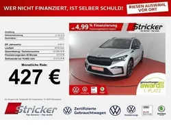 Silber (brillantsilber metallic) Gebraucht 2022 Skoda Enyaq iV SportLine SUV | 35.949 € (Superpreis)