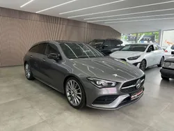 Mountaingrau met. Gebraucht 2020 Mercedes CLA200 Shooting Brake AMG Kombi | 28.950 € (Etwas zu teuer)