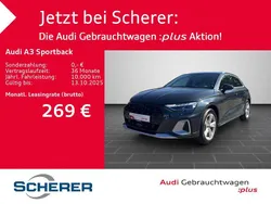 Grau Gebraucht 2024 Audi A3 Sportback Limousine | 33.990 € (Fairer Preis)