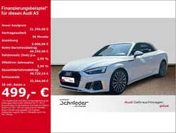 Weiss Gebraucht 2023 Audi A5 Cabriolet S-Line Cabrio | 51.250 €