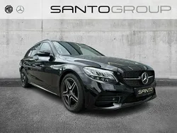 Schwarz Gebraucht 2020 Mercedes C220 AMG line Kombi | 30.890 € (Fairer Preis)