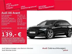 Mythosschwarz metallic Gebraucht 2024 Audi A6 Advanced Kombi | 42.355 €