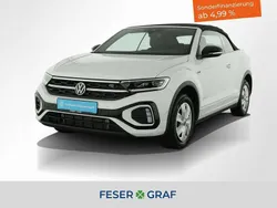 Pure white schwarz Gebraucht 2024 VW T-Roc Cabriolet R-line Cabrio | 32.420 € (Superpreis)