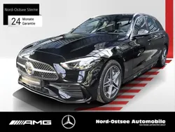 Schwarz Gebraucht 2024 Mercedes C220 AMG Limousine | 40.990 € (Superpreis)