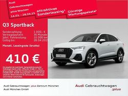 Gletscherweiß metallic Gebraucht 2024 Audi Q3 Sportback S-Line SUV | 48.639 € (Teuer)