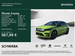 Mambagrün Gebraucht 2025 Skoda Enyaq iV RS SUV | 54.960 € (Fairer Preis)