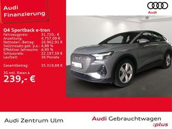 Kieselgrau Gebraucht 2022 Audi Q4 Sportback e-tron SUV | 31.720 € (Superpreis)