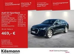 Mythosschwarz metallic (metallic) Gebraucht 2021 Audi Q3 Sportback SUV | 30.990 € (Guter Preis)