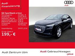 Mythosschwarz metallic Gebraucht 2023 Audi Q4 Sportback e-tron Comfort SUV | 25.660 € (Superpreis)
