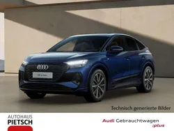 Blau Neu 2024 Audi Q4 Sportback e-tron S-Line SUV | 56.970 € (Guter Preis)