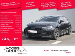 Mythosschwarz metallic Gebraucht 2025 Audi RS3 Sportback Ambiente Kleinwagen | 70.560 € (Fairer Preis)