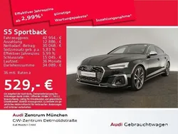 Mythosschwarz metallic Gebraucht 2022 Audi S5 Sportback Ambiente Kleinwagen | 44.376 € (Superpreis)