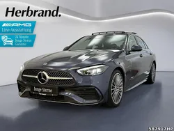 Blau Gebraucht 2024 Mercedes C300 AMG Limousine | 48.980 € (Fairer Preis)