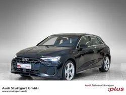 Mythosschwarz metallic Gebraucht 2024 Audi A3 Sportback S-Line Limousine | 37.640 € (Guter Preis)