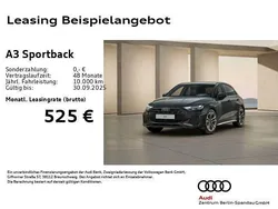 Grau Neu 2025 Audi A3 Sportback S-Line Limousine | 40.887 € (Etwas zu teuer)