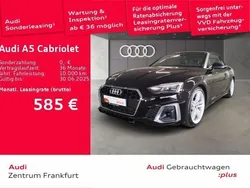Mythosschwarz metallic/verdeck Gebraucht 2024 Audi A5 Cabriolet S-Line Cabrio | 51.440 € (Teuer)