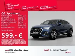 Navarrablau metallic Gebraucht 2024 Audi Q3 Sportback S-Line SUV | 52.921 € (Teuer)