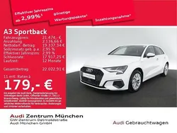 Ibisweiß Gebraucht 2022 Audi A3 Sportback e-tron Design Limousine | 21.474 € (Guter Preis)