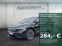 Schwarz Gebraucht 2022 Skoda Enyaq iV RS SUV | 45.450 € (Guter Preis)