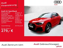 Progressivrot metallic/mythosschwarz met (metallic) Gebraucht 2024 Audi A1 S-Line Kleinwagen | 24.930 € (Etwas zu teuer)