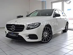 Designo diamantweiß bright met Gebraucht 2018 Mercedes E350 AMG Kombi | 35.980 € (Teuer)