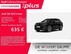 Mythosschwarz metallic Gebraucht 2025 Audi Q6 e-tron Ambiente SUV | 70.370 € (Etwas zu teuer)