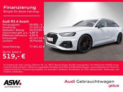 Gletscherweiß metallic Gebraucht 2024 Audi RS4 Ambiente Kombi | 69.890 € (Superpreis)