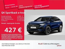Blau Gebraucht 2025 Audi Q4 Sportback e-tron Advanced Plus SUV | 46.769 € (Fairer Preis)