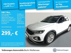 Weiß Gebraucht 2022 VW T-Roc Life SUV | 24.689 € (Guter Preis)