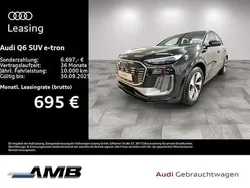 Mythosschwarz metallic Gebraucht 2024 Audi Q6 e-tron S-Line SUV | 66.690 € (Guter Preis)