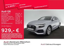Florettsilber metallic Gebraucht 2022 Audi Q8 Ambiente SUV | 70.482 € (Fairer Preis)