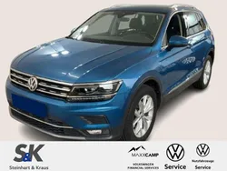 Caribbean blue metallic (metallic) Gebraucht 2019 VW Tiguan Pro SUV | 28.790 € (Guter Preis)