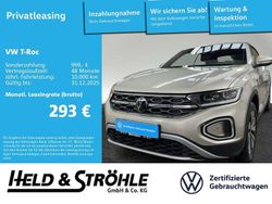Ivory silver metallic (metallic) Gebraucht 2024 VW T-Roc Cabriolet Move Cabrio | 27.370 € (Fairer Preis)