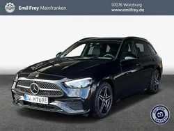 Obsidianschwarz metallic Gebraucht 2024 Mercedes C300e AMG Kombi | 52.900 € (Etwas zu teuer)