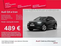 Mythosschwarz metallic Gebraucht 2024 Audi Q4 e-tron S-Line SUV | 50.559 € (Etwas zu teuer)