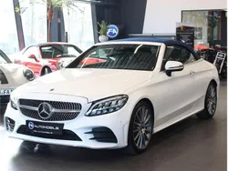 Polarweiss unilack Gebraucht 2019 Mercedes C400 AMG line Cabrio | 38.960 € (Etwas zu teuer)