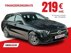 Schwarz Gebraucht 2023 Mercedes C200 AMG line Limousine | 43.289 € (Teuer)