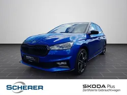 Raceblau metallic met. Gebraucht 2024 Skoda Fabia Monte Carlo Limousine | 25.900 € (Etwas zu teuer)
