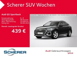 Mythosschwarz metallic (metallic) Gebraucht 2025 Audi Q5 Sportback Ambiente SUV | 48.950 € (Guter Preis)