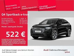 Schwarz Gebraucht 2025 Audi Q4 Sportback e-tron S-Line SUV | 47.879 € (Fairer Preis)