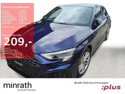 Blau Gebraucht 2024 Audi A3 Sportback S-Line Limousine | 31.640 € (Guter Preis)