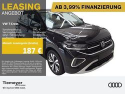 Schwarz Gebraucht 2024 VW T-Cross Style SUV | 21.870 € (Fairer Preis)